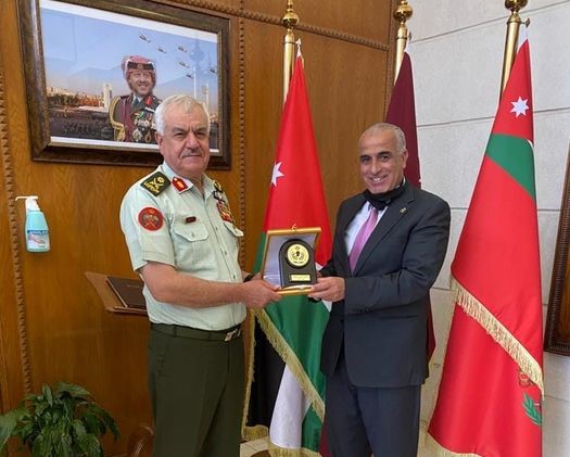 The Chairman of the Joint Chiefs of Staff meets the President of Al-Hussein Bin Talal University